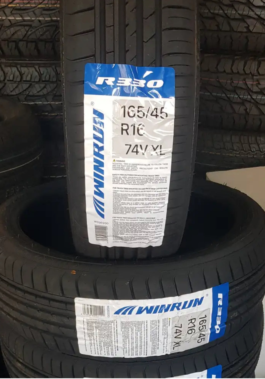 165 45 R16 STRETCH TYRE WINRUN