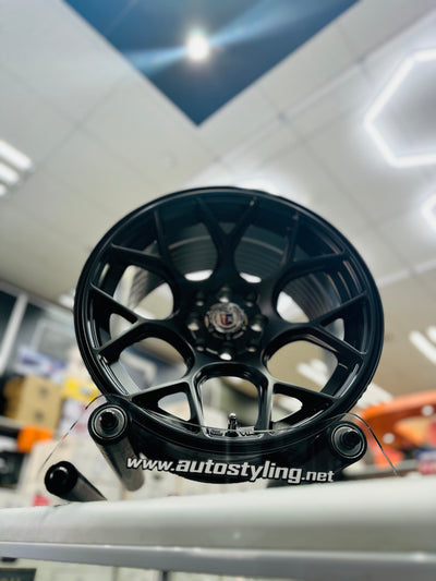 15” AS- 7553 4/100 4/114 gunmetal wheels