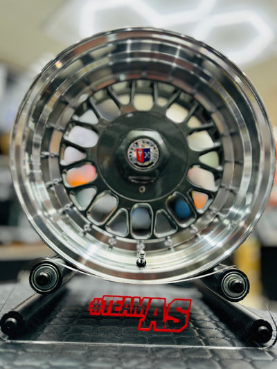 15” AS- 7489 4/100 4/108 gunmetal wheels