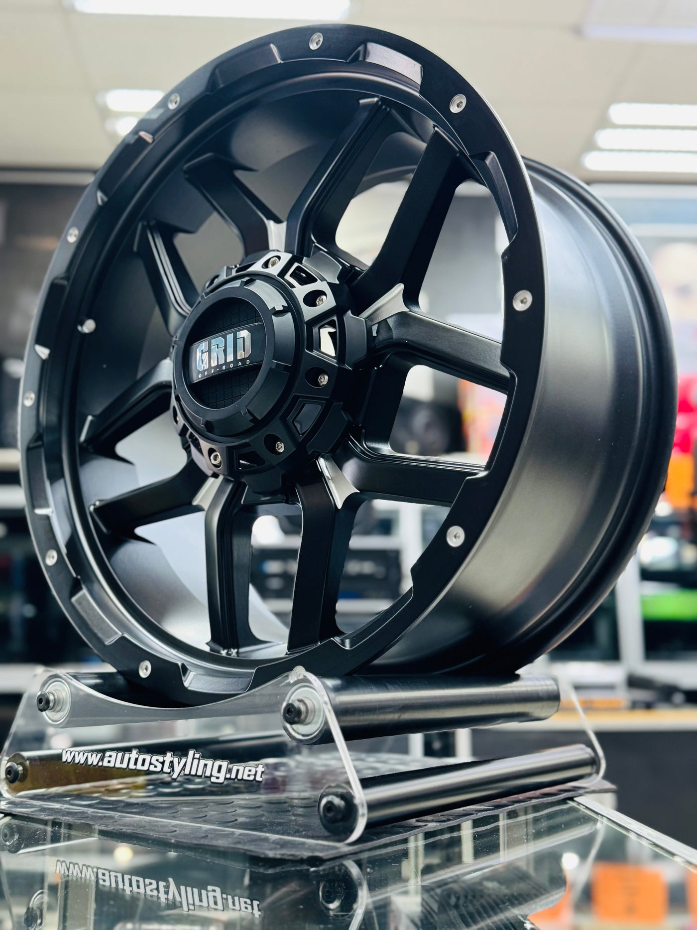 20” AS-F32JT198 6/139 BLACK BAKKIE RIMS