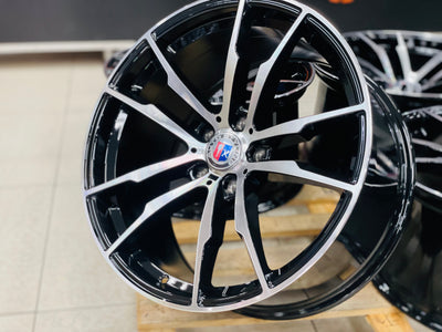 20” AS- BM X5 5/120 BLACK MACHINE FACEl