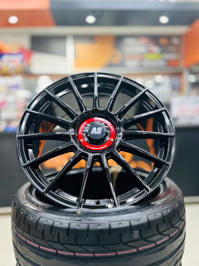 19” AS-SUPERTURISMO  5/112 & 5x100 multi PCD  GLOSS BLACK