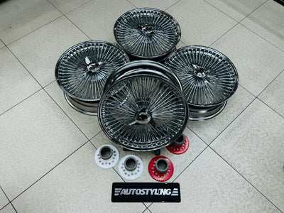 20” AS - 1000 SPOKE WIRE WHEEL FITS ALL CARS