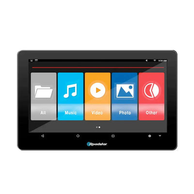 10.8" Roadstar Android Entertainment Headrest Tablet Screens With Bluetooth Headphones