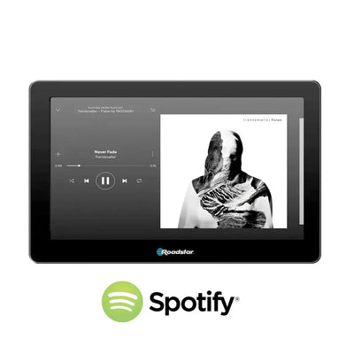 10.8" Roadstar Android Entertainment Headrest Tablet Screens With Bluetooth Headphones