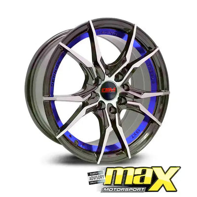 15 Inch Mag Wheel -  MX194-BL Wheel - (4x100/114.3 PCD)