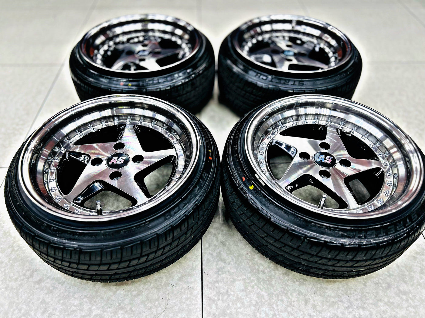 15” AS 348 + STRETCH TYRE COMBO 4/100