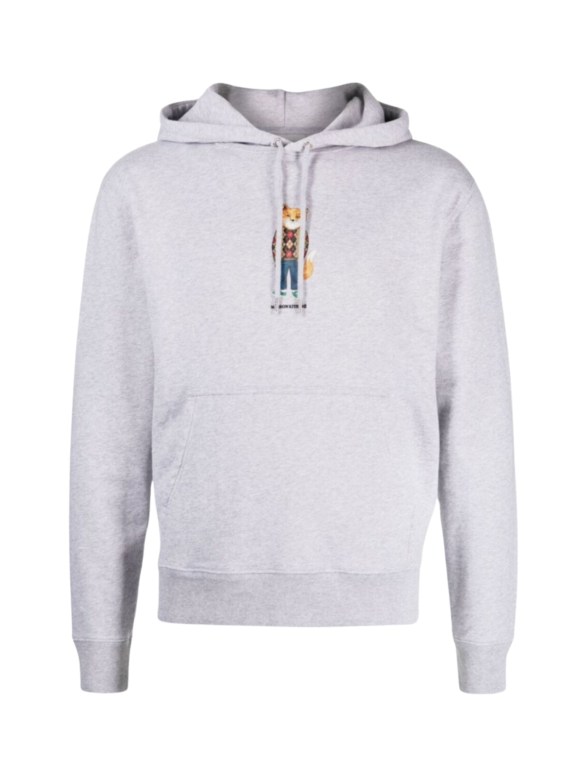 Maison Kitsune Hoodie Dressed Fox Light Grey
