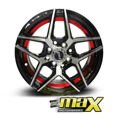 14 Inch Mag Wheel -  MX149-14 Wheel & Tyre Combo  - 4x100/114.3 PCD