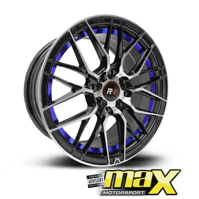 15 Inch Mag Wheel - MX088-BL Wheels (4x100/ 4x114.3 PCD)