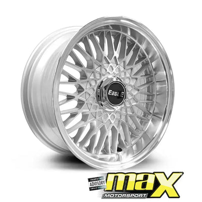 15 Inch Mag Wheel - MX5057-4 Eagle Wheel - (4x100 /4x108 PCD)