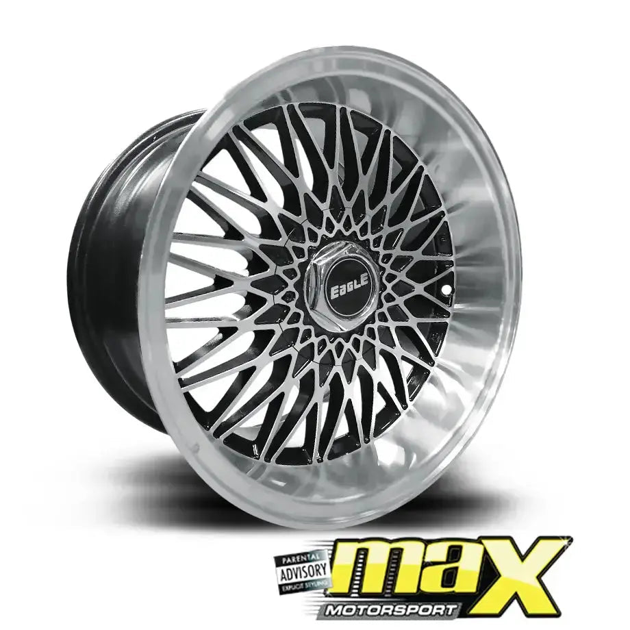 15 Inch Mag Wheel - MX5057-5 Eagle Wheel - 4x100 / 4x108 PCD