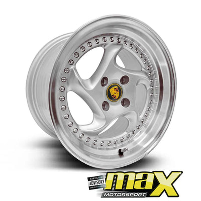 15 Inch Mag Wheel - MX7493-SL Posch Cup Style Wheel - (4x100 PCD)