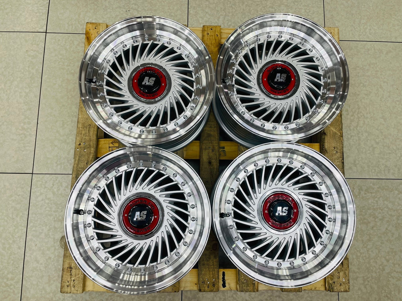 15” AS- SUPERFIN SILVER  4/100 4/114  wheels