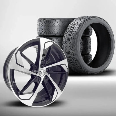 17 Inch MXV1018 Audi RS5 Style Wheels & Tyre Combo - 5x100 PCD