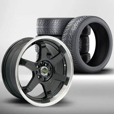 17 Inch MX657 V.olk Wheels & Tyre Combo - 4x100 / 114.3 PCD