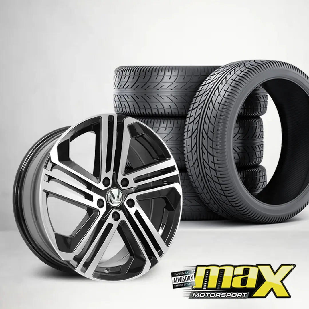 17 Inch MXL009-17 Golf R400 Style Wheel & Tyre Combo (5x100 PCD)