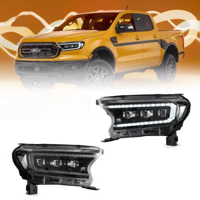 Ford Ranger VLAND Headlights Tri-Projector style 2016+