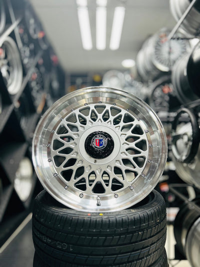 17'' AS-P- MESH 4/100 4/108 SILVER WHEELS