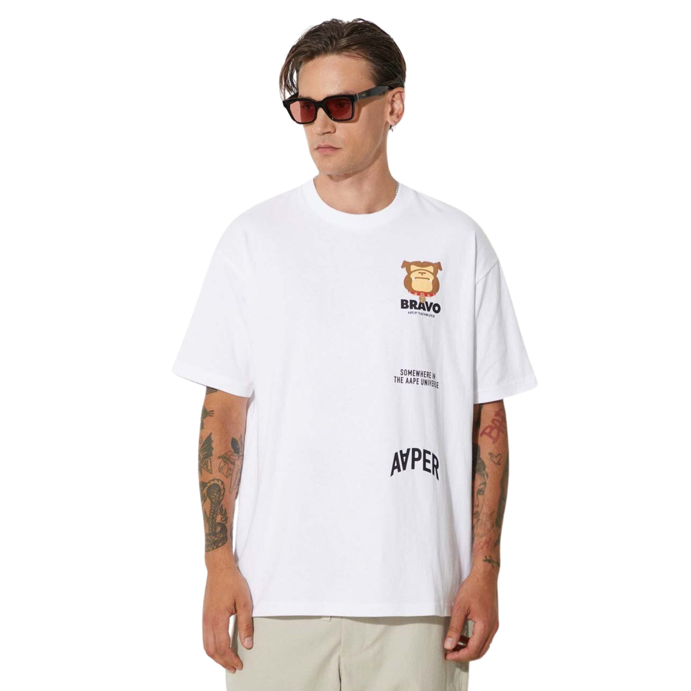 Aape T-Shirt Bravo Ape White