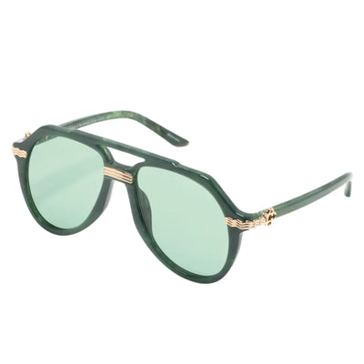 Casablanca Sunglasess Rajio Green-Gold