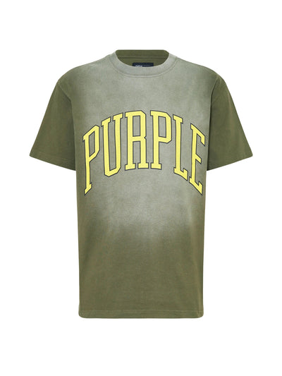 Purple T-Shirt Heavy Jersey Green