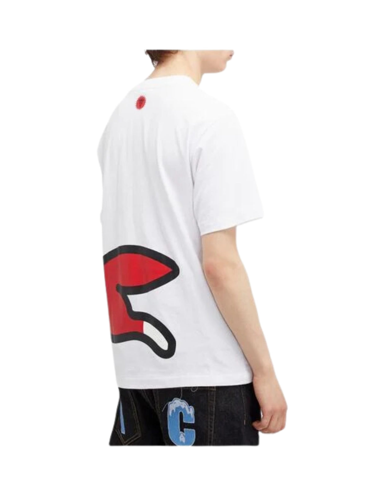 Ice-Cream T-Shirt Jumbo Running Dog White