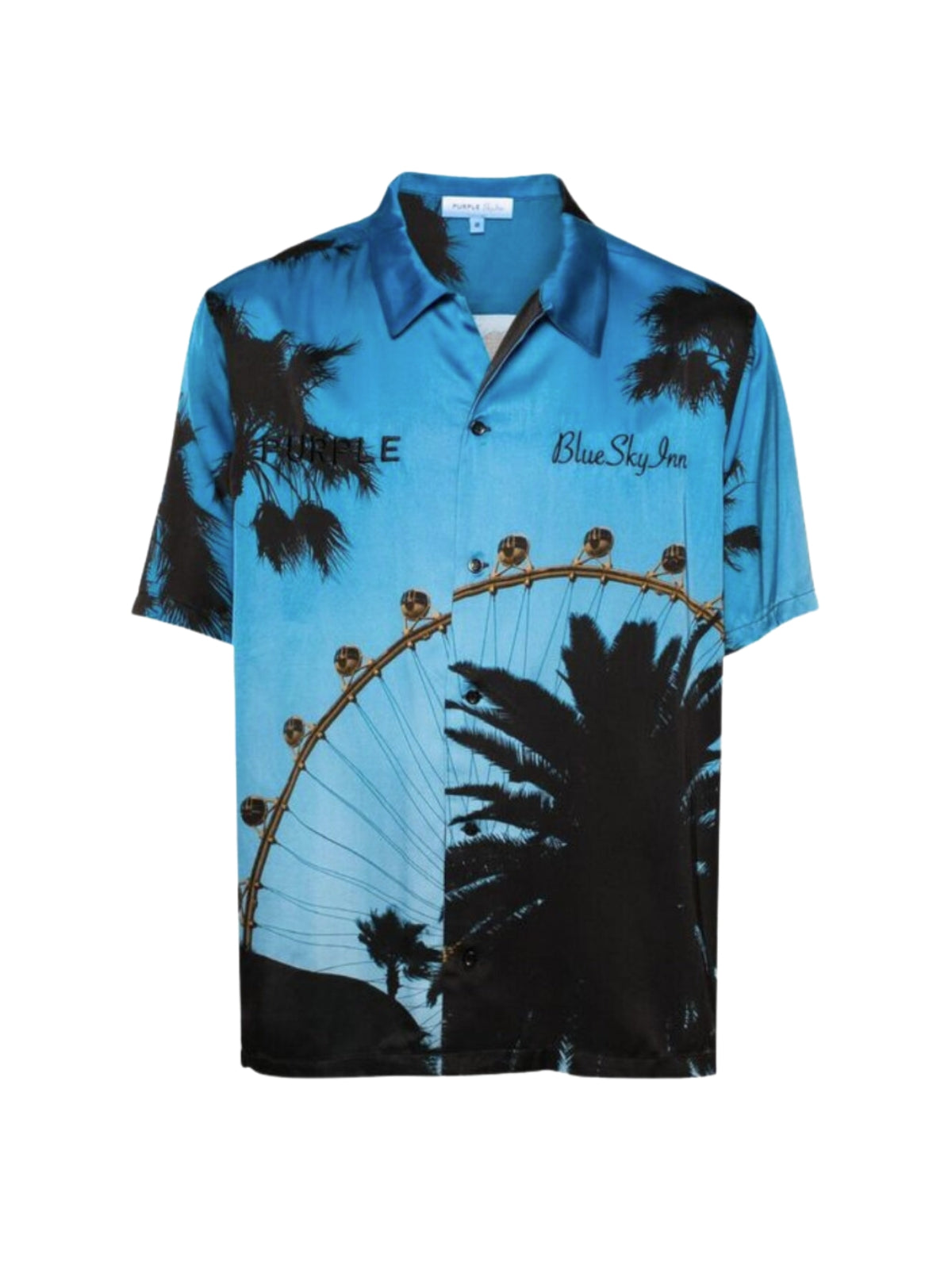 Purple Shirt X Blue Sky Allover Print