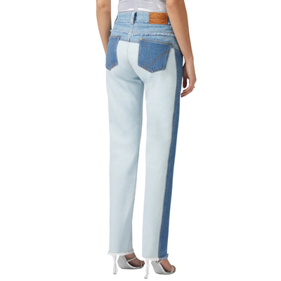 Chiara Ferragni Jeans Denim Patchwork Blue