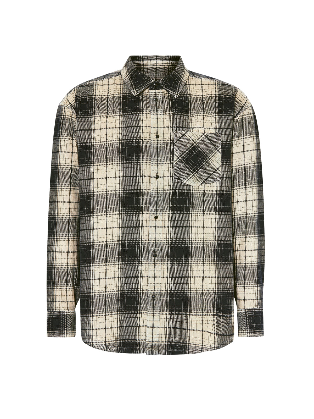 Purple Shirt Plaid Western Brown