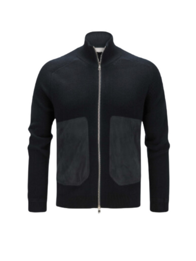 Moncler Cardigan Full Zip Black-Grey