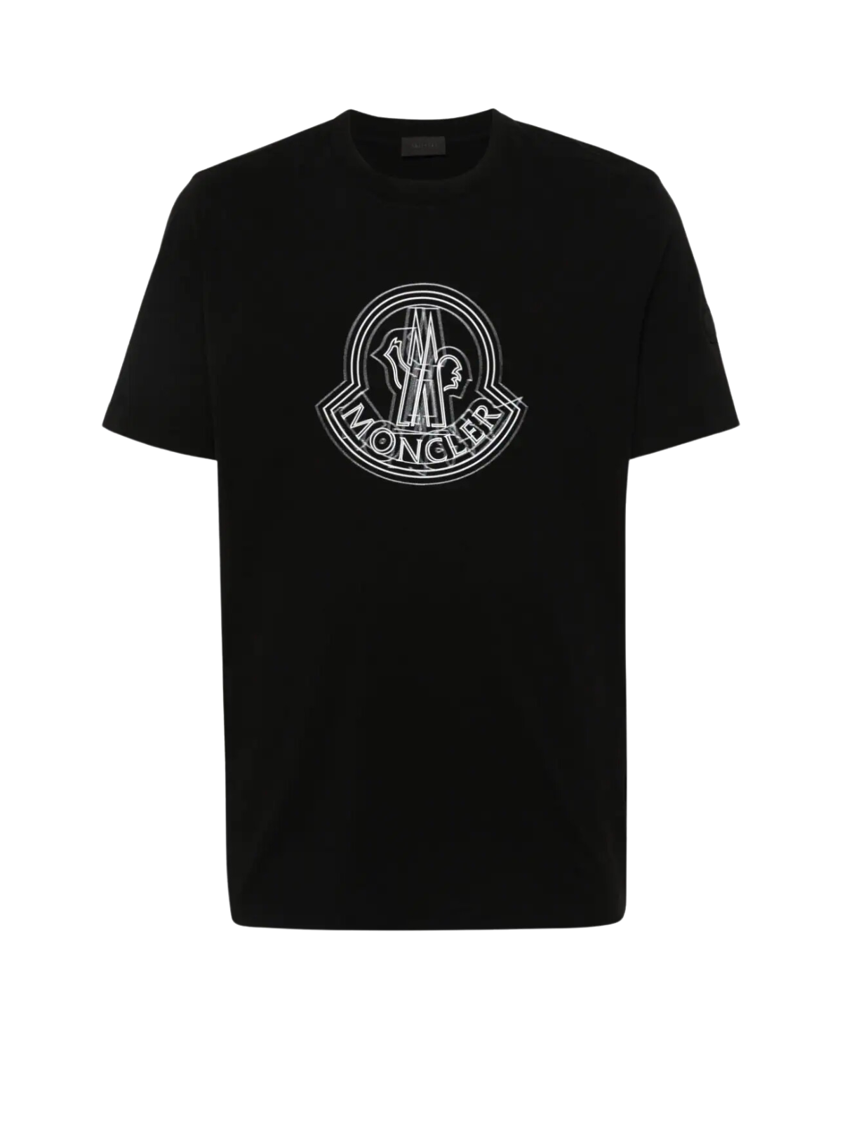 Moncler T-Shirt Centre Logo Black