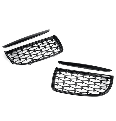 MILLION STAR KIDNEY GRILLS SUITABLE FOR BMW E90 09-12 GLOSS BLAC
