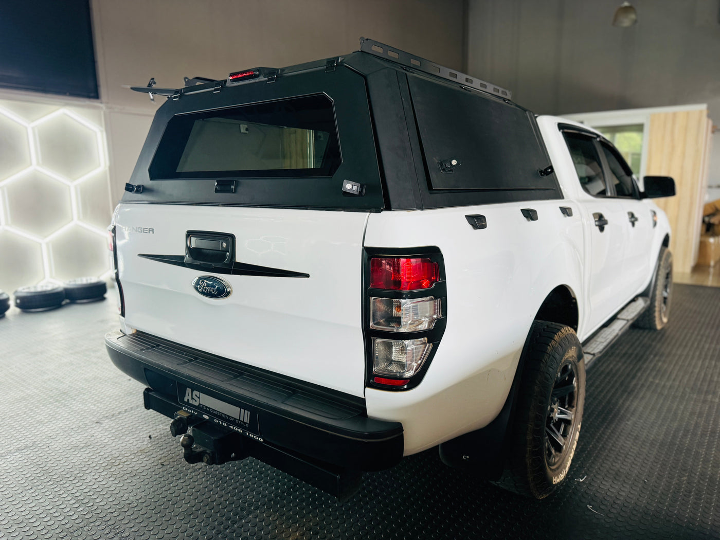 FORD RANGER T7 BLACK STEEL CANOPY