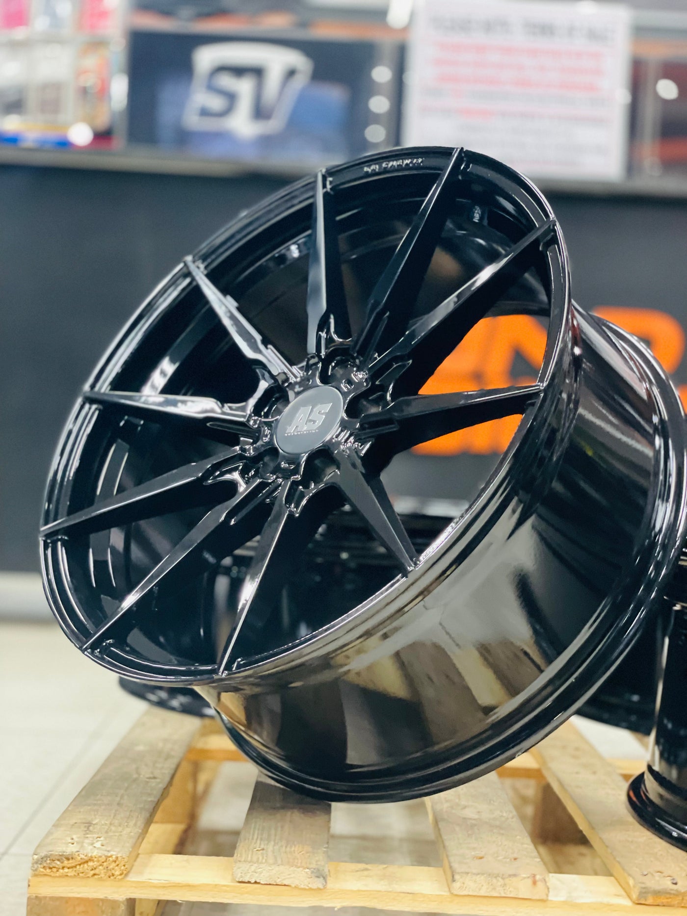 21” AS-5010 5x112 9j PCD gloss black wheels perfect for TIGUAN