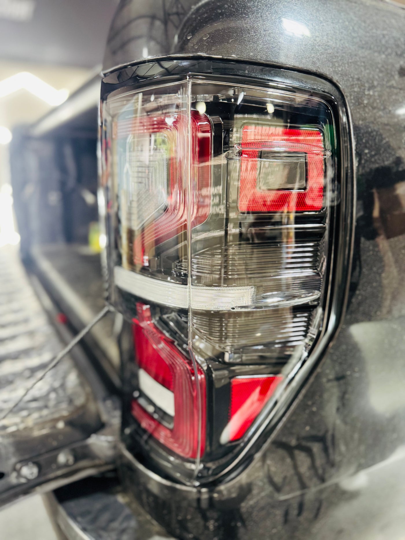 VLAND Full LED Tail Lights For Ford Ranger (T6) 2012-2018 BLACK