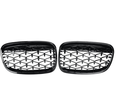 BMW F20/21 1 series   PRE FACELIFT MILLION STAR KIDNEY GRILLS  GLOSS BLACK