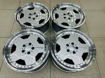 18” AMG PERFORMA 5-112 8J ALL ROUND ( Shop soiled set due to slight marks on 3x lips ) discounted by R5000