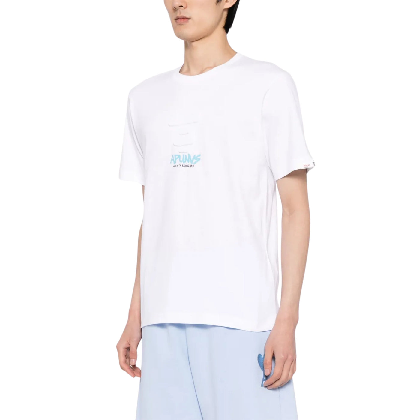 Aape T-Shirt Moonface Logo White