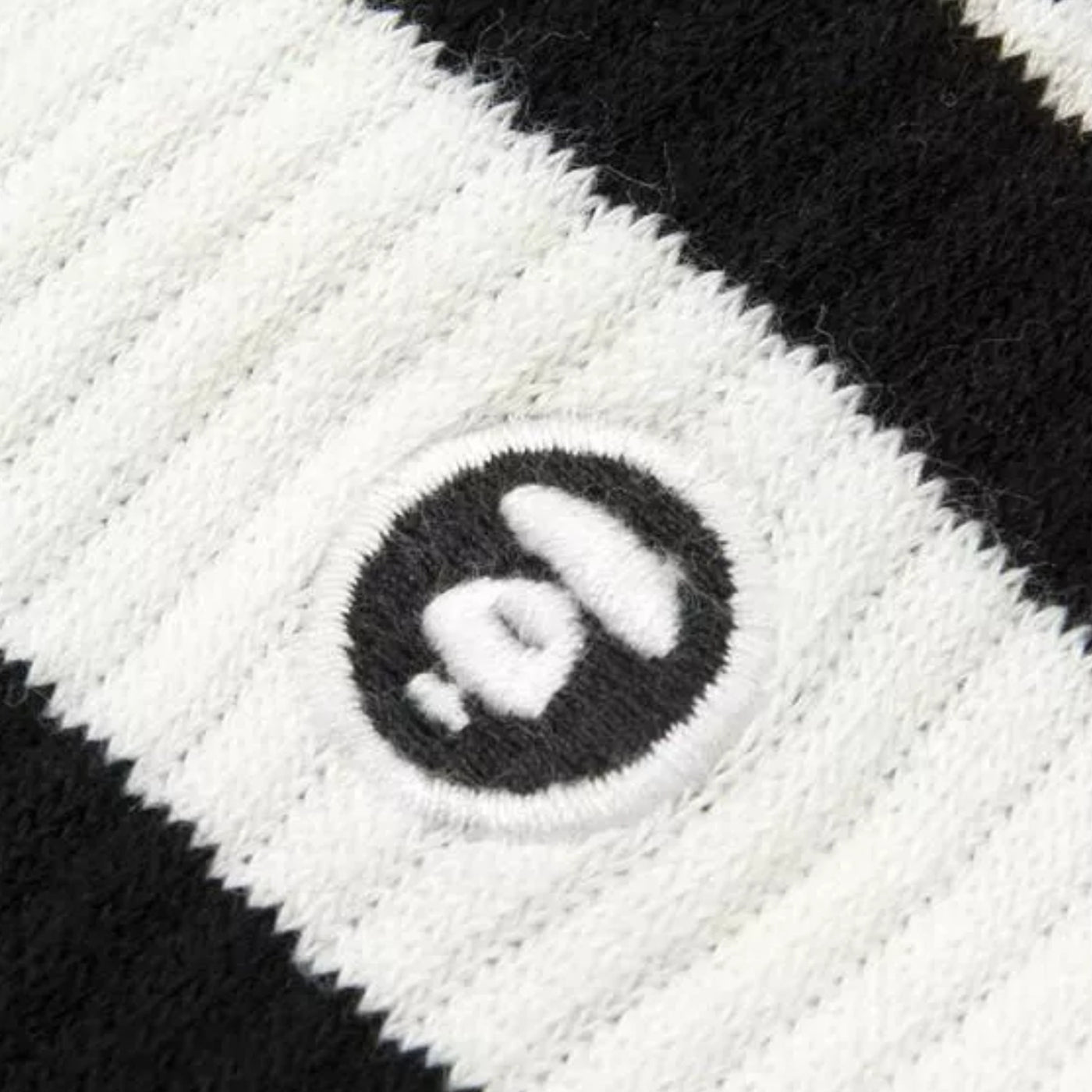 Aape Socks Logo Black-White