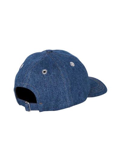 Ami Cap De Coeur Embroidery Denim Used Blue