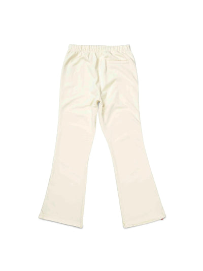 Purple Track Pants Fleece Flared Off-White