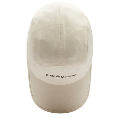 Drole De Monsieur Cap Logo Beige