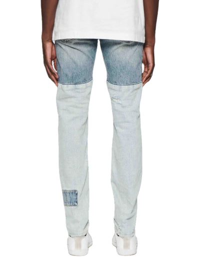 Purple Jeans Patched Bottom Blue