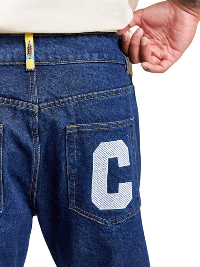 Ice-Cream Jeans Running Dog Blue