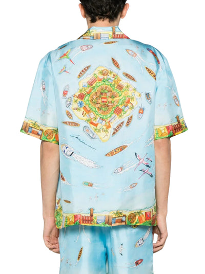 Casablanca Shirt Maison Sur Piloti Blue