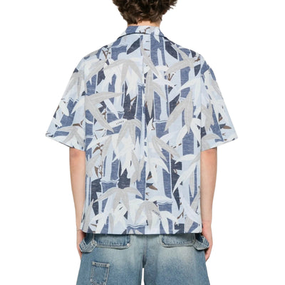 Kenzo Shirt Allover Print Blue