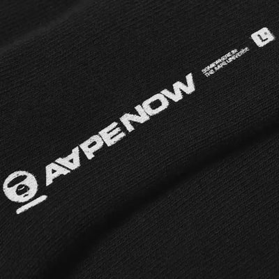 Aape Socks Logo Black