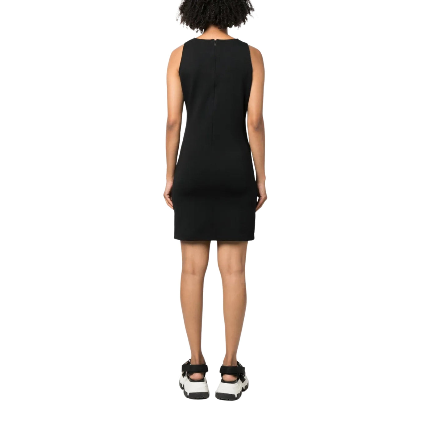 Karl Lagerfeld Dress Cut Out Signature Logo Black