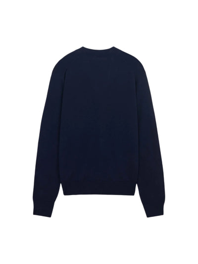 Maison Kitsune Sweater Knit Button Navy